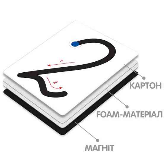 Демонстрационный магнитный набор цифр и математических знаков VT5555-02 Винница