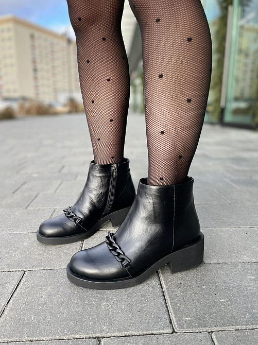 Без бренда Черевики жіночі ARLEN чорні натуральна шкіра зимові высота 11см (2789) Коломия - фото 4