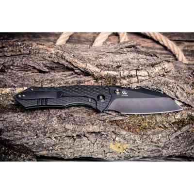 Ніж Weknife High-Fin XL, Darkwash, чорний титан (WE24010-1) Вінниця