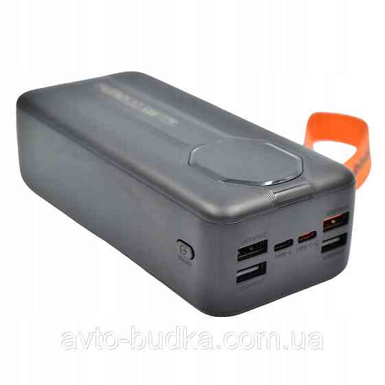 Powerbank FUMO PRO 30000mAh QC PD 3.0 з вбудованими кабелями USB-C та Lightning Новий Розділ