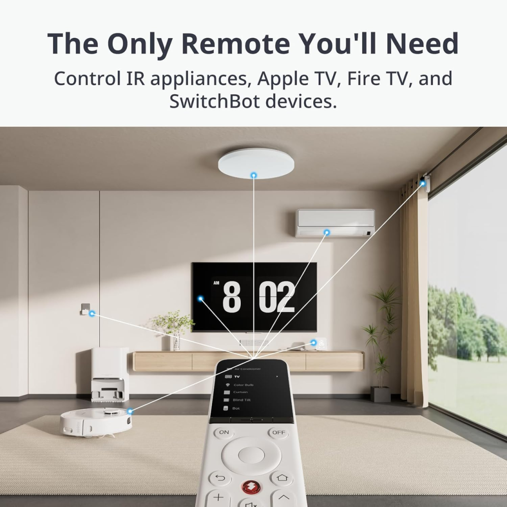 Комплект SwitchBot Universal Remote + Hub Mini Matter, універсальний смарт-пульт Wi-Fi 2.4 ГГц, керування 25 пристроями, Apple Hom Київ - фото 12