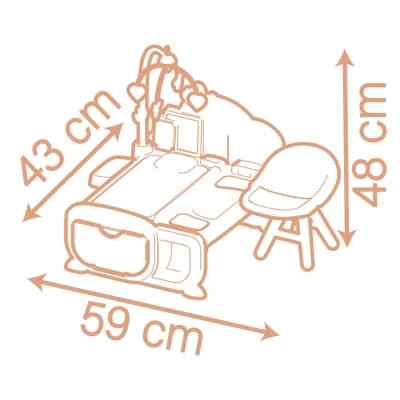 Ігровий набір Smoby Ігровий центр Бебi Ньорс. Терракотова пудра. Дитяча кімната зі звук. ефектами та аксесуарами (7600220393) Вінниця