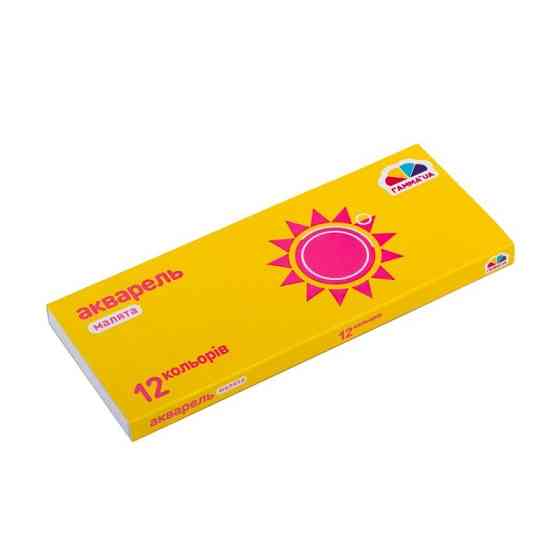 Акварель суха "Палітра Малюки" 100102, 12 кольорів Вінниця