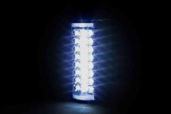 Фонарь ALMINA переносной светодиодный с повербанком 24 LED, ЗУ 220V, сменный аккумулятор 6В Power Bank Київ