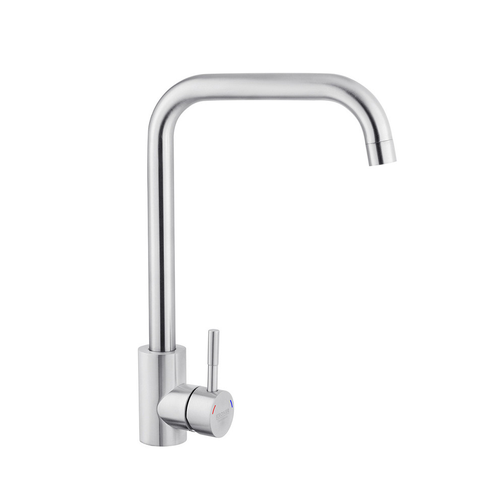 Змішувач для кухні Kroner KRP Edelstahl Klassisch - ESG037 сатин Київ - фото 1