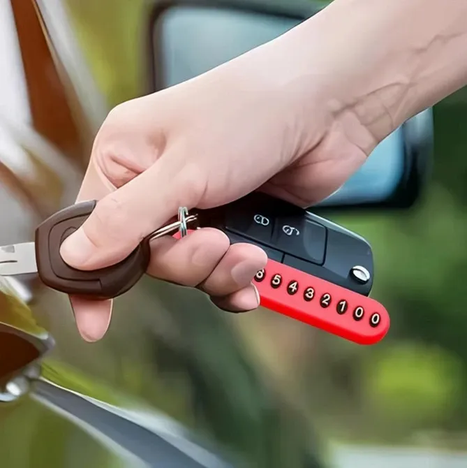 Брелок для ключів з номером телефону Київ - фото 2