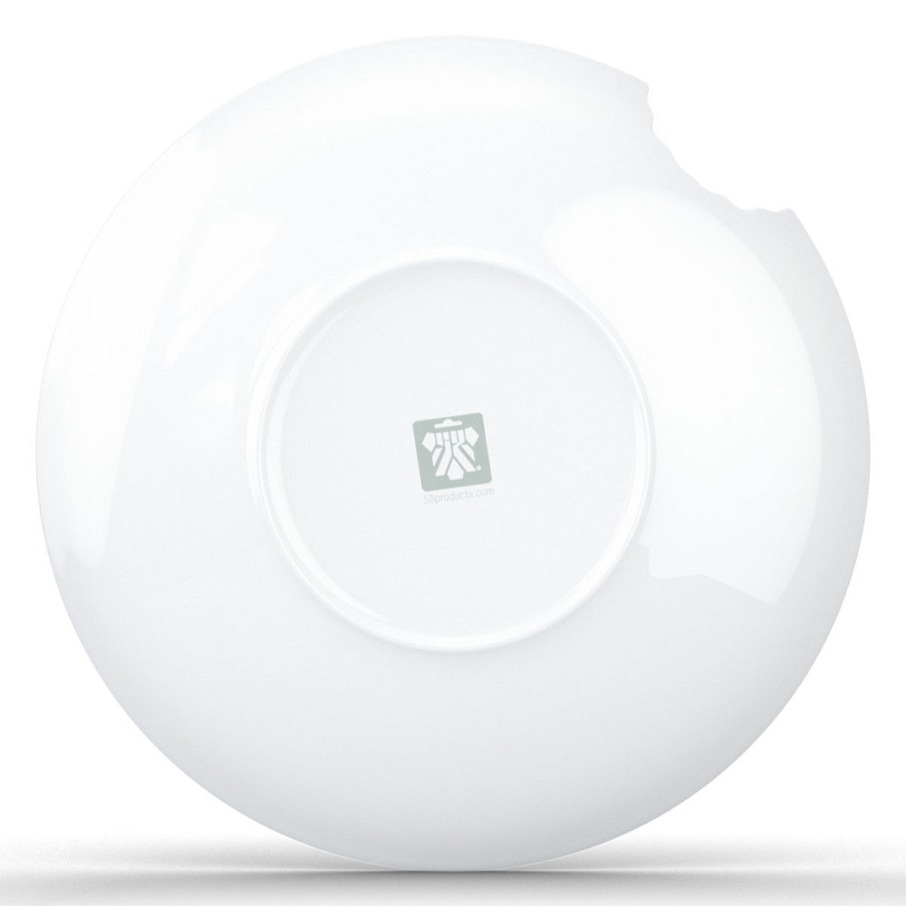 Набір надкуслених глибоких тарілок Tassen 2 штуки (24 см) порцеляна Білий Київ - фото 6