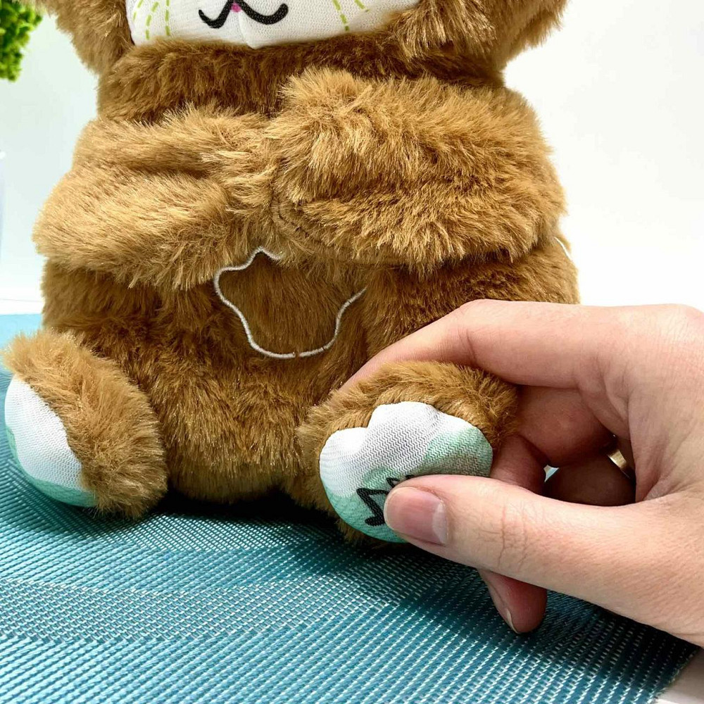 Видра інтерактивна дихає підсвічується сопе та відтворює заспокійливу музику Коричнева (853-1) Чернігів - фото 2