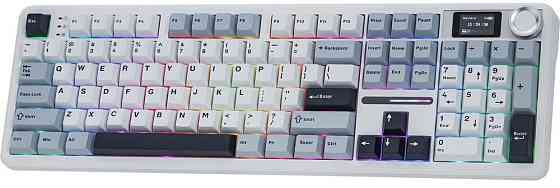 Клавіатура бездротова Aula F108 Pro White (6978080501318) ( 27476 ) Харьков