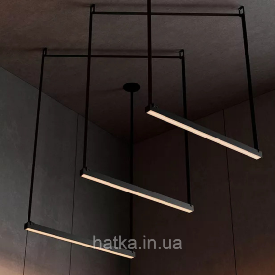 Дизайнерские подвесные треки - трансформеры Черный VALESO Композиция-8 Киев