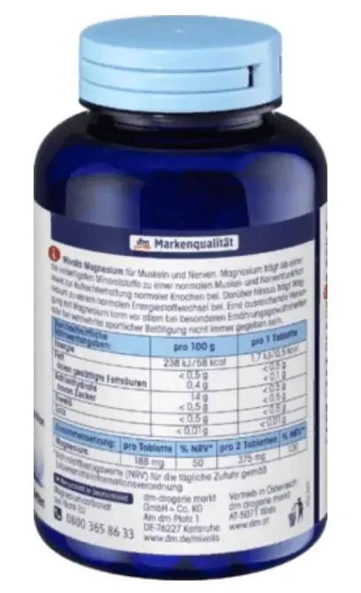 Вітамінні таблетки Mivolis MAGNESIUM Tabletten 300 шт (Німеччина) Київ - фото 4