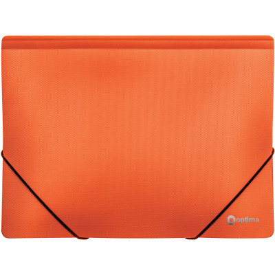 Папка на резинках Optima А4 двухцветная, оранжевая (O30698-06) Винница - изображение 1