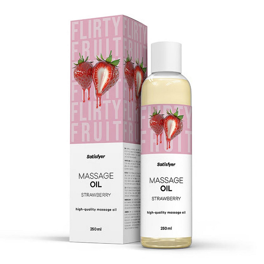 Розпродаж!!! Масажна олія Satisfyer Massage Oil Strawberry 250 мл (термін 30.04.2027) Sex Aura Київ - фото 1