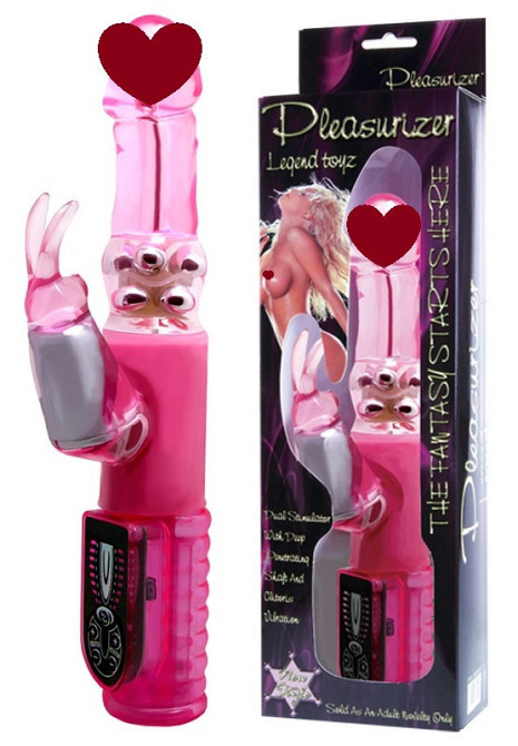 Вибратор с стимулятором клитора и функцией ротации BAILE - Pleasurizer Legend toyz, 8 vibration functions 8 Sex Aura Киев - изображение 1