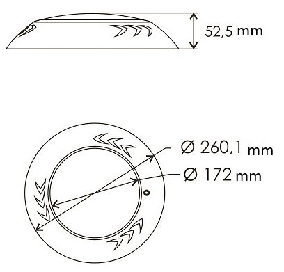 Прожектор светодиодный для бассейнов Aquajoy Graphite 003 546LED 33 Вт RGB. с закладной Киев - изображение 2
