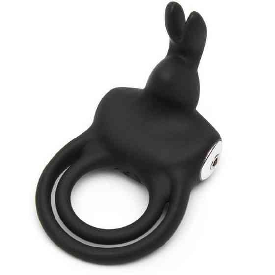 Подвійне ерекційне кільце з вібрацією Happy Rabbit Stimulating Rechargeable Rabbit Cock Ring Sex Aura Київ