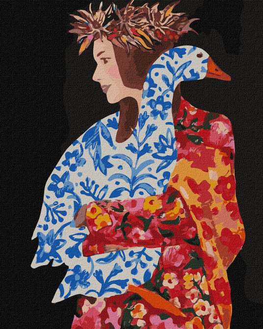 Набір для розпису по номерах. "Під синім крилом" 40х50см, шт Київ - фото 1