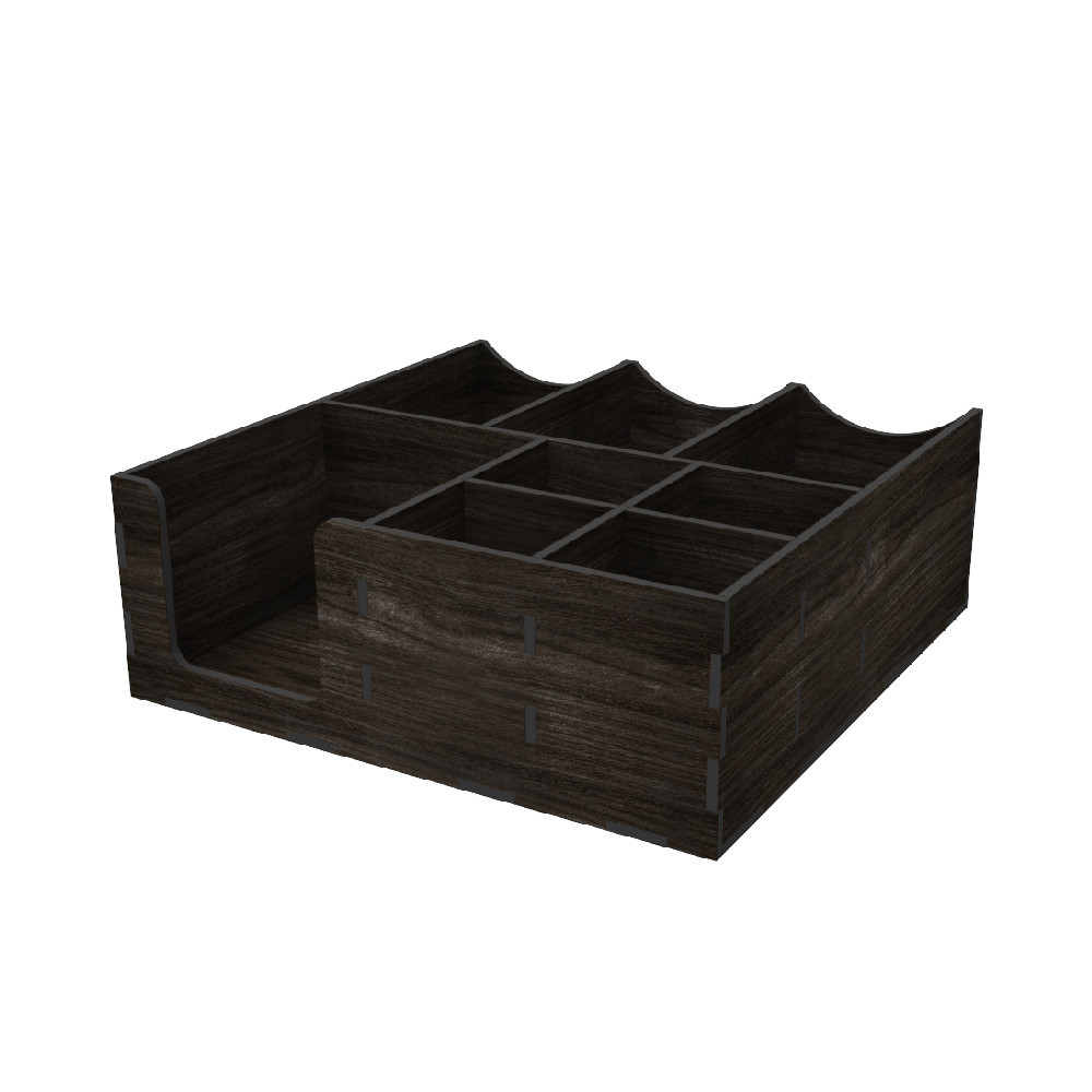 Органайзер EKOSTAR дерев'яний венге 280x280x100 Київ - фото 1