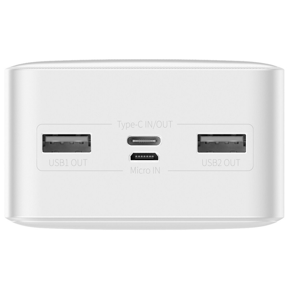Зовнішній акумулятор Baseus Bipow Digital Display Power bank 30000mAh 15W White Киев - изображение 4
