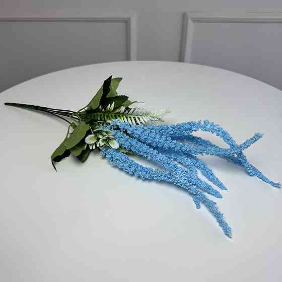 Гілка амаранту штучна 5шт/уп. Колір: блакитний LI-76 Львів