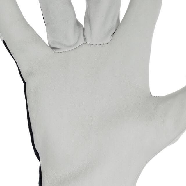 Рукавичка шкіряна, комбінована, 10