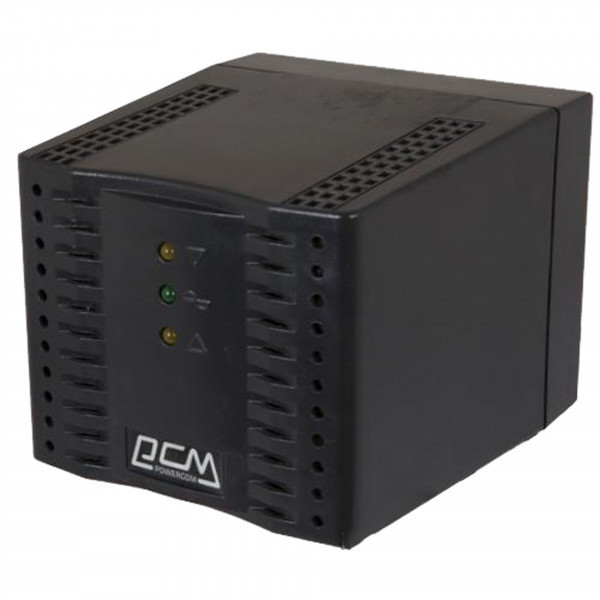 Стабілізатор напруги PowerCom TCA-3000 чорний, 1500Ват (TCA-3K0A-6GG-2261 ) Київ - фото 1
