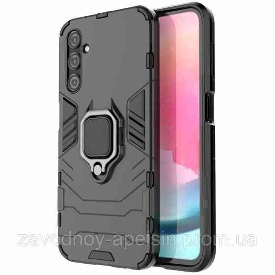 Samsung A24 A245 M34 M345 M346 Противоударный чехол Кольцо (черный) Одесса