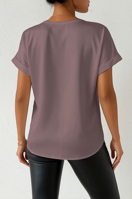 Жіноча футболка з шовку Кавовий M Харків - фото 2