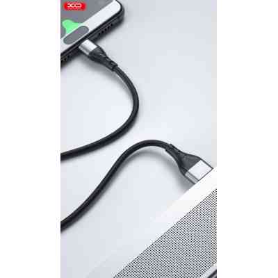 Дата кабель USB 2.0 AM to Lightning 1.0m 2.4A double-side grey XO (NB188-L-1-GR) Винница