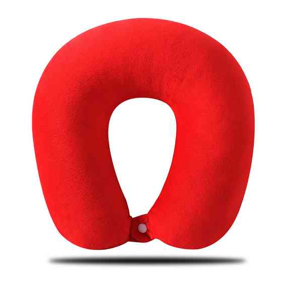 Подушка для поїздок на шию 27 на 26 см червоний Київ