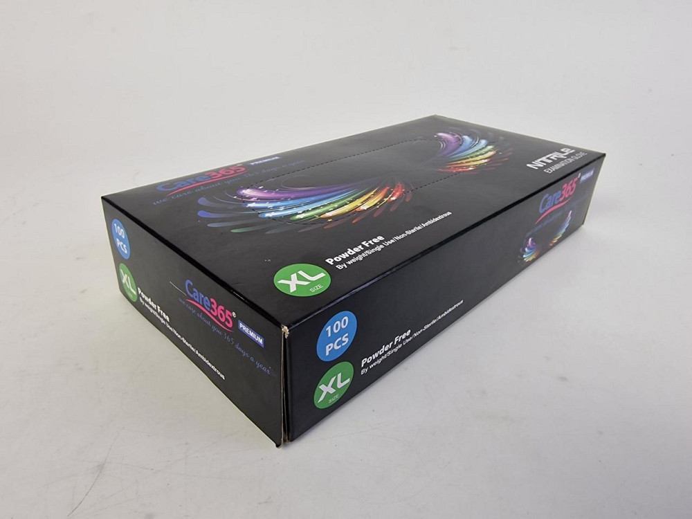 Рукавиці Нітрил Чорні (100 шт.) розмір XL "CARE 365" (1 пачка) Харків - фото 2