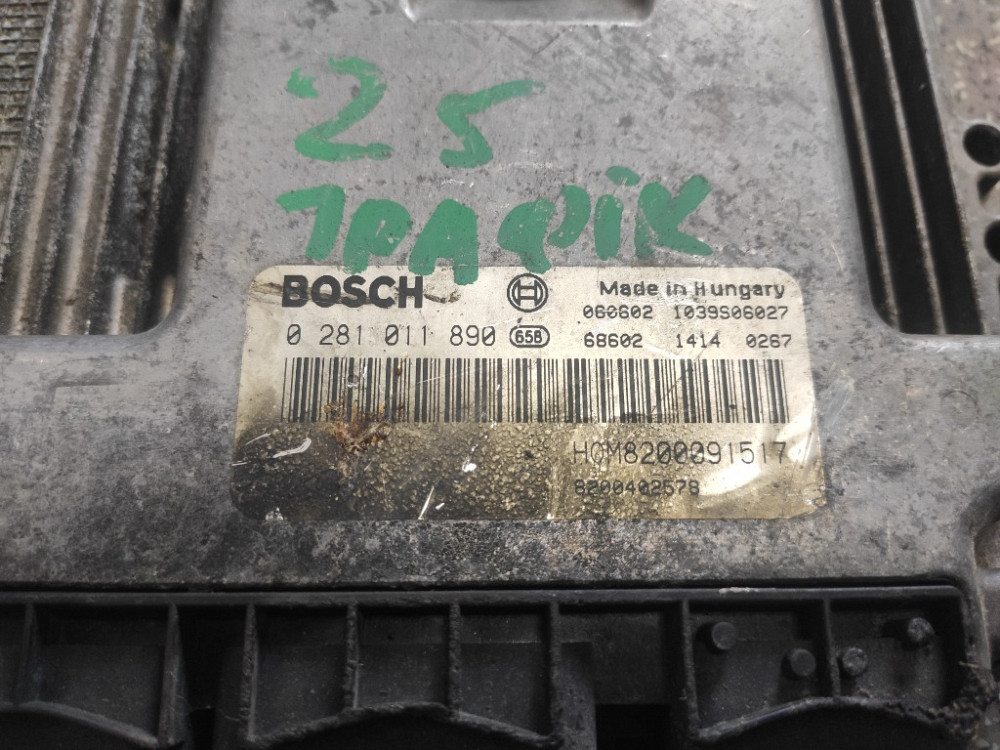 Блок керування двигуном Opel Vivaro 2.5 DCI 2001-2006 (0281011890) Ковель - фото 2