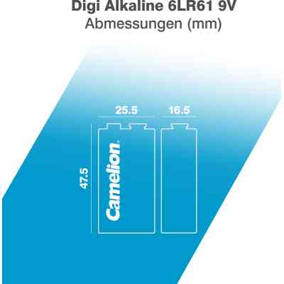Батарейка Camelion Крона 6LR61 9V Digi Alkaline * 1 (6LR61-BP1DG) Вінниця