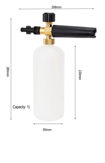 Пенная насадка S10 для моек Karcher K2–K7, 1 л Киев - изображение 6