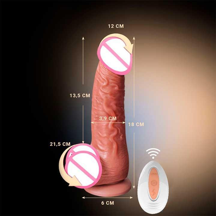 Реалистичный вибратор с поступательными движениями Bioritmlab и пультом Д\У Винница - изображение 5