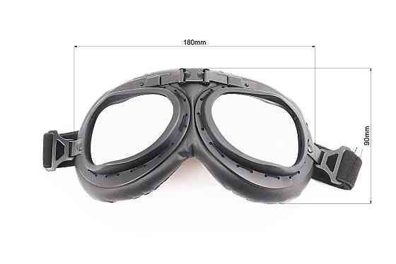 Окуляри "РЕТРО", чорні (дзеркальне скло), MT-006 Київ