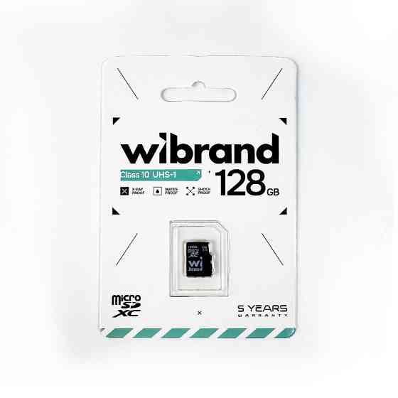 Карта пам'яті microSDXC (UHS-1) Wibrand 128Gb class 10 Київ