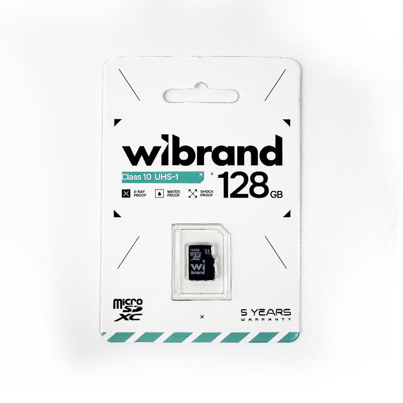 Карта пам'яті microSDXC (UHS-1) Wibrand 128Gb class 10 Київ - фото 2