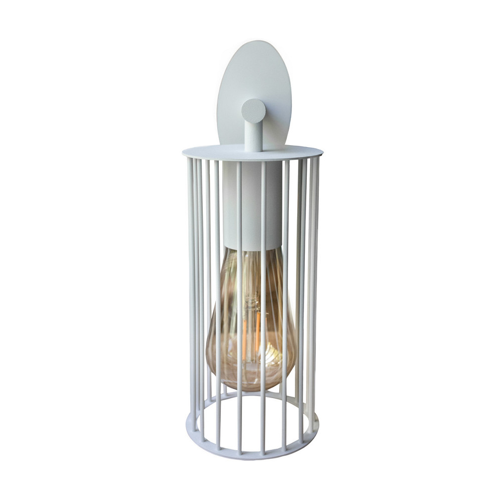 Бра под одну лампу Е27 MSK Electric Malta настенный светильник в стиле лофт NL 1020 WH белый Киев - изображение 2