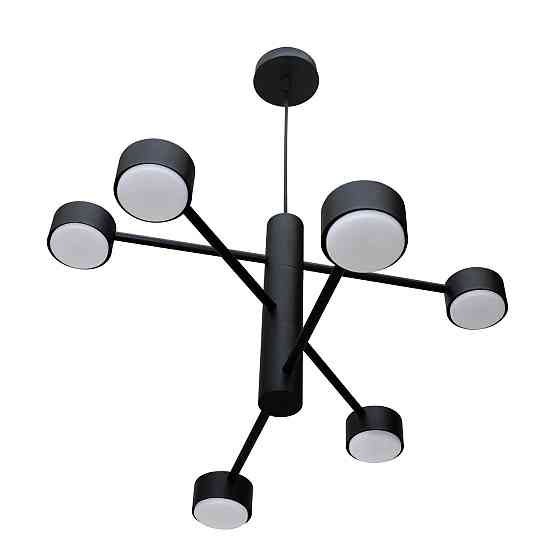 Люстра подвесная MSK Electric Copter на шесть плафонов GX53 черная NL 8043-6 BK Одесса