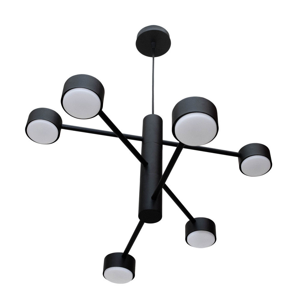Люстра подвесная MSK Electric Copter на шесть плафонов GX53 черная NL 8043-6 BK Одесса - изображение 4