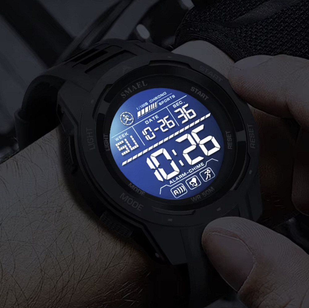 Часы мужские тактические Smael Brutto Pro Черный Винница - изображение 13