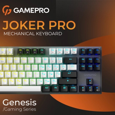 Клавіатура GamePro Genesis Joker Pro MK124G Pro Outemu Red Switch Wireless/Bluetooth/USB UA Gray (MK124G Pro) Вінниця - фото 12