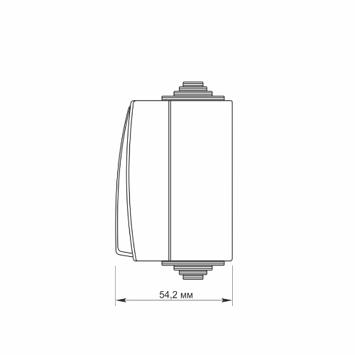 BINERA сірий Вимикач зовнішній 2кл IP65 з підсвічуванням Videx Житомир - фото 2