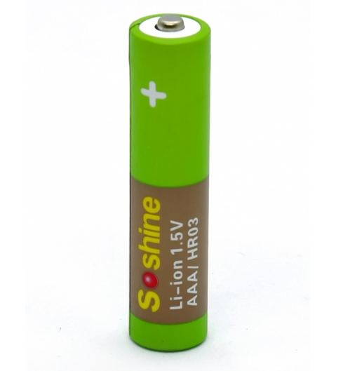 Акумулятор Soshine Li-ion R03 730mAh AAA 10440 USB 1.5V (Зелений) Вінниця - фото 2