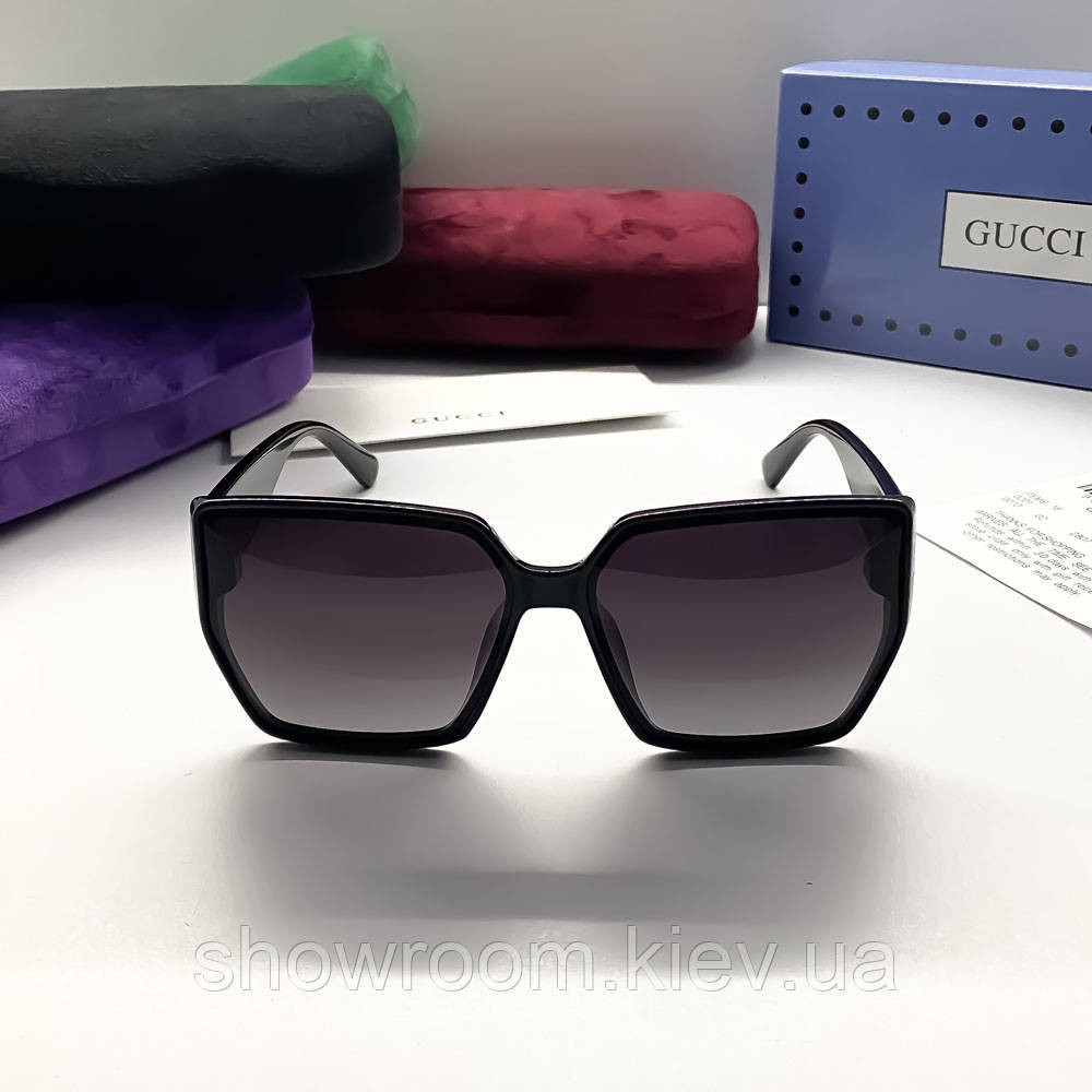 Жіночі сонцезахисні окуляри з поляризацією GG (4589) black Київ - фото 4
