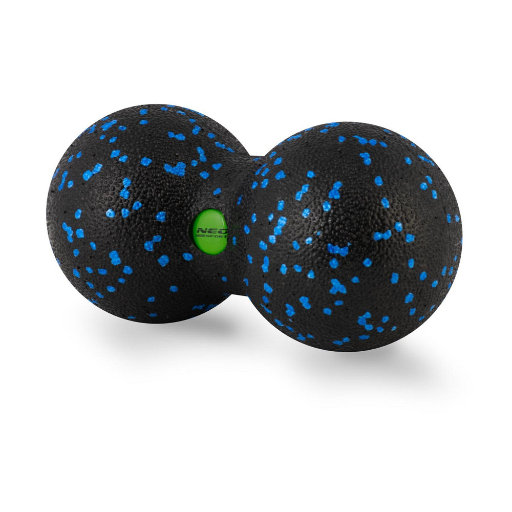 Мяч для массажа и фитнеса двойной NS-966 черно-голубая Киев - изображение 4