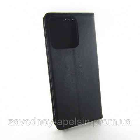 Чехол книжка Realme C63 C61 Кожаный (черный) Одесса