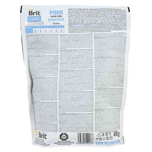 Корм сухий Brit Care Grain Free Mini Sensitive для собак мініатюрних порід з чутливим травленням з олениною 400 г Київ