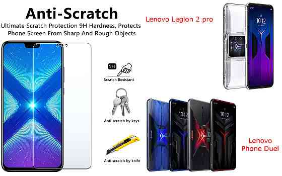 Защитное стекло NeoGlass для Lenovo Legion 2 pro, Phone Duel – ультрапрозрачное и устойчивое Киев